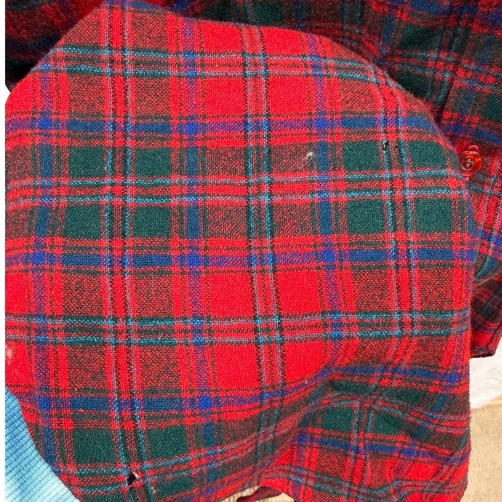 Vintage Pendleton Tartan Plaid 100% Pure Wool Made‎ in USA Flannel Sz M - Picture 4 of 9